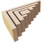 Ekena Millwork 2"W x 6"D x 4"H Classic Landon Rough Cedar Woodgrain TimberThane Corbel, Primed Tan CORUR02X06X04LANRCPR - alternate 5